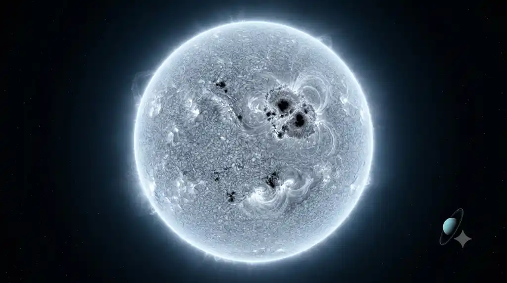 ソーラーサイクル上昇期に太陽の表面へ少しずつ増えていく黒点データの科学的画像