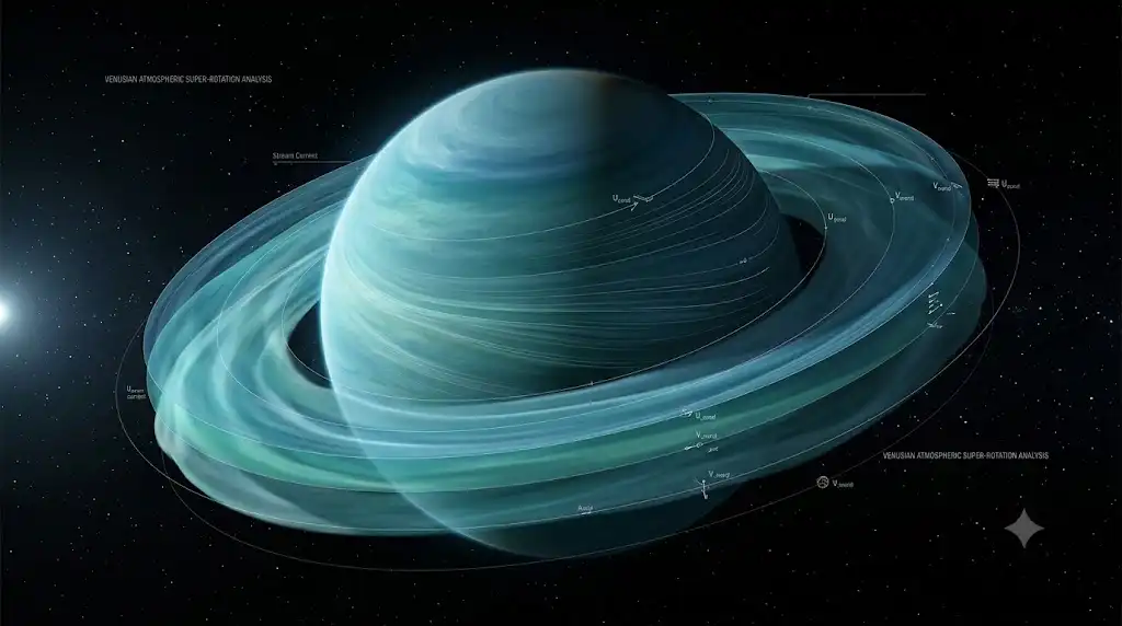 金星の多層的な大気循環スーパーローテーションを精密に捉えた宇宙画像