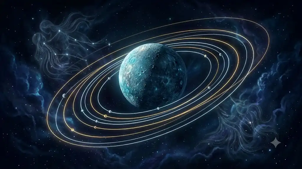 公転2周で自転3回する水星の独自のリズムを描いた宇宙画像