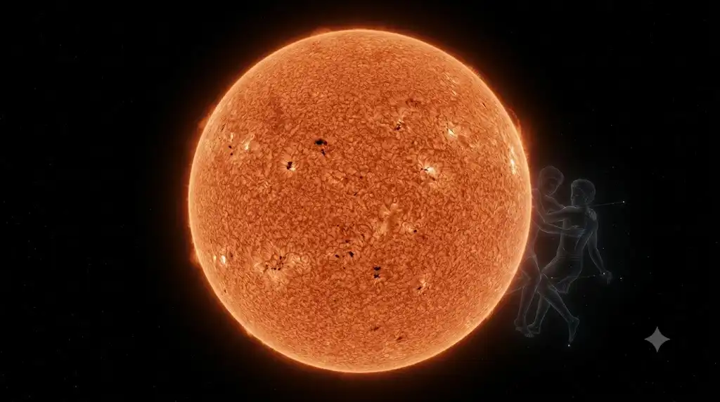 NASAデータに基づく、黒点数が減少し落ち着きを取り戻していくソーラーサイクルの下降期