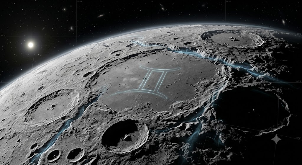 NASAのデータに基づく水星の古く活動的な表面の科学的ビジュアル