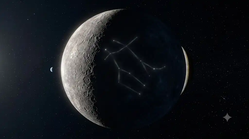 水星の極端な明るさの変化を科学的に描いた宇宙写真