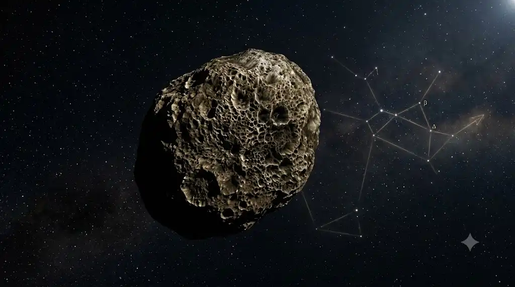 不規則な自転を続ける土星の衛星ハイペリオンを精密に描いた宇宙画像
